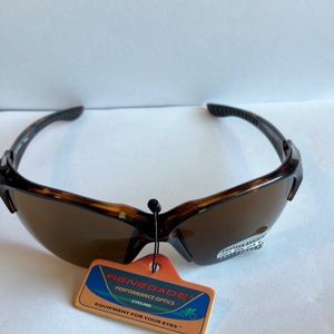 Brown Unisex Renegade Performance Optics Sport Cycling Sunglasses (New)